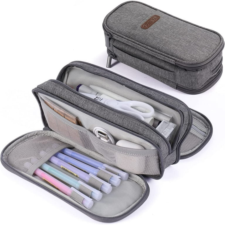CICIMELON Large Capacity Pen Pencil Case with 4 Compartments