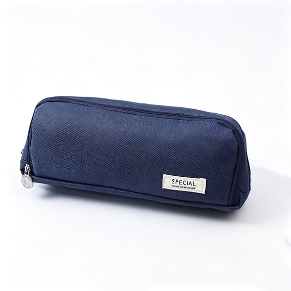 Pencil Case Canvas Large Capacity Pen Pouch for s Office Desk Organizer Travel Storage 8.5x4.5x2.5 Inches