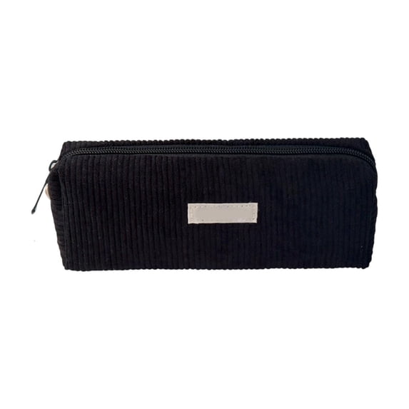Pencil Case Corduroy Durable Zipper Closure Spacious Stationery Storage for Collage Daily Use