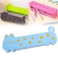 thumbnail image 1 of Pencil Case, Cute Cartoon Kitty Pen Case Adorable Cat Pencil Pouch, Waterproof Zipper Stationery Bag, Large Capacity Pencil Bag, Non-Compartment, Stationery Supplies, Blue, 1 of 8