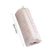 Pencil Case Stylish Large Capacity Cylindrical Storage Bag for Collage Office Home