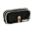 thumbnail image 1 of Pencil Case Large Capacity 3-Layer Canvas Student Stationery Storage Bag, 1 of 7