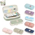 thumbnail image 1 of Pencil Case Large Capacity Foldable Pencil Pouch Pencil Pouch,Multi-layer Aesthetic Pen Bag, Sturdy Multifunctional Pencil Bag, Pencil Box Light Green, 1 of 7