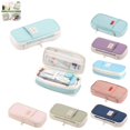thumbnail image 1 of Pencil Case Large Capacity Foldable Pencil Pouch Pencil Pouch,Multi-layer Aesthetic Pen Bag, Sturdy Multifunctional Pencil Bag, Pencil Box Sky Blue, 1 of 7