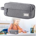 thumbnail image 1 of Pencil Case, Large Capacity Pencil Pouch with Multi Compartment Storage, Portable Handle Pen Organizer for Classroom Daily Stationery Supplies, Homework Essentials and Study Accessories, 1 Pc, 1 of 9