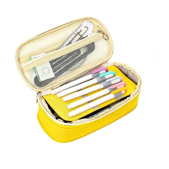 Pencil Case with Zipper Large Capacity Stationery Bag Student Pencil Pouch