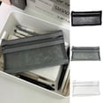 thumbnail image 1 of Pencil Case, Large Capacity Zipper Stationery Pouch for Office and Daily Carry, Black, 1 of 6