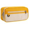 thumbnail image 1 of Pencil Case, Large Capacity Zipper Stationery Storage Pouch, Color Block Portable Writing Utensil Organizer Bag, Multi-Pocket Office Supply Carry Bag, Foldable Portable Storage Pouch, 1 of 6