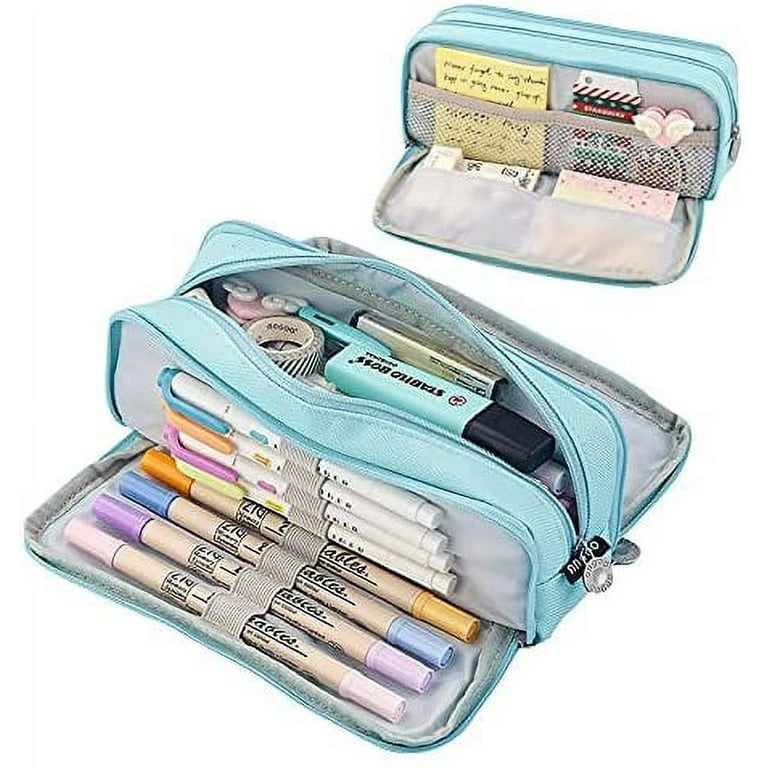 Pencil Case Large Pencil Cases for Girls Boys Big Capacity Pencil Pouch  with 3 Compartments School Stationary Office Storage Makeup Bag for Kids