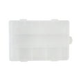 thumbnail image 1 of Pencil Case, Large Hard Pencil Box Bulk, Plastic Storage Container with Snap Lid, Stackable Art Craft Organizer Supplies, White, 1 of 7