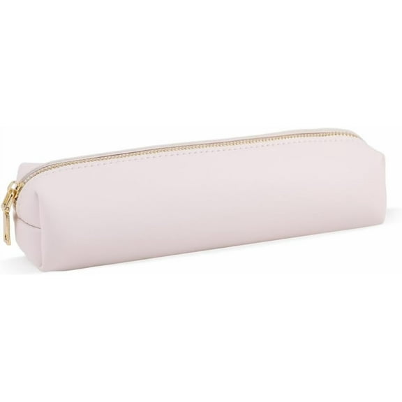 Pencil Case, Leather Comestic Bag Makeup Case with Zipper Pencil Pouch Office Organizer Box for Adlut (Green)