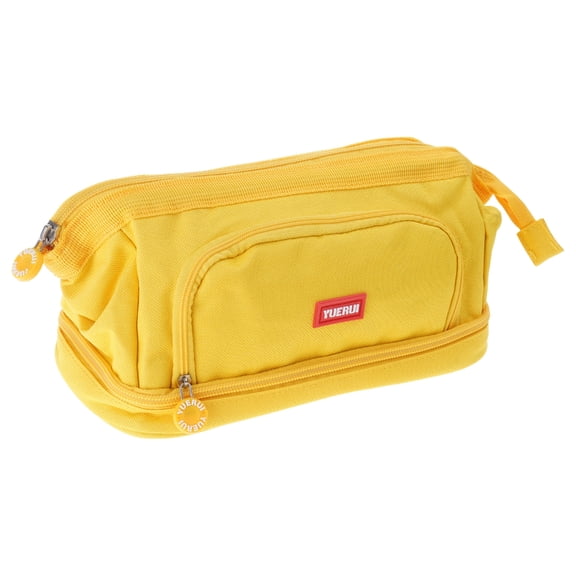 Pencil Case Pen Bag Canvas Pencil Pouch with Zipper Stationery-Organizer Storage