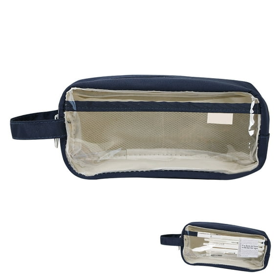 Pencil Case Pen Bag Clear Case Marker Pouch Multifonction Organizer Box Transparent case Makeup Bag - Style 4