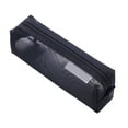 thumbnail image 1 of Pencil Case Pencil Bag Big Capacity, Portable Pen Case Office Stationery Makeup Bag, Translucent Pencil Pouch Durable Lightweight Versatile Stationary Case Holder, 1Pc, Multicolor(Black,8x2.3x2.5"), 1 of 9