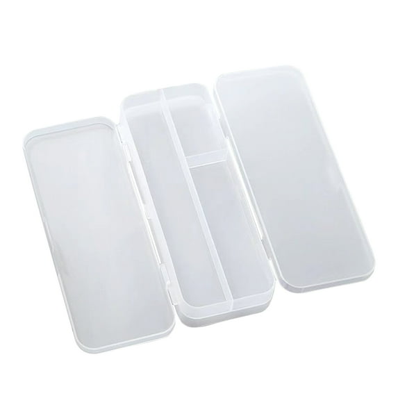 Pencil Case Pencil Pouch Double Layer Pencil Case Double Layer Pencil Case General Manual Bag Light Weight Transparent And Portable Suitable For Daily Use for Teen Adults College Office