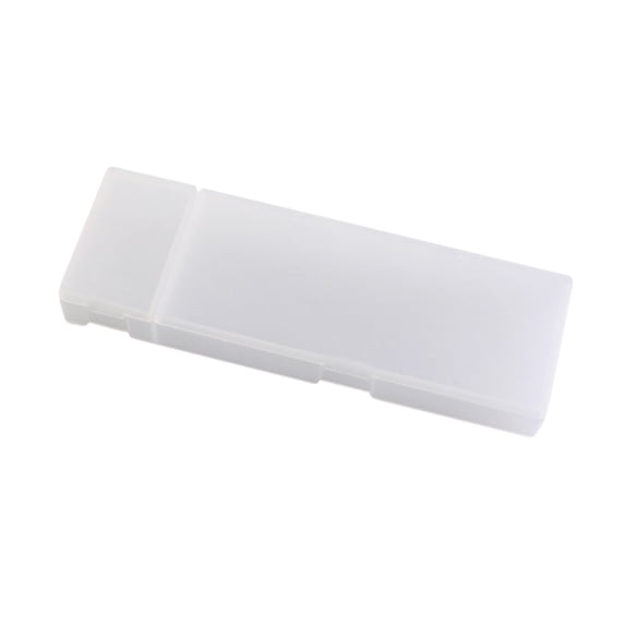 Pencil Case Plastic Box Semi Transparent Multifunctional Stationery Box for Students and Staff, Small Plastic Storage Box for Pens, Erasers, Cosmetics