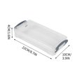 thumbnail image 1 of Pencil Case Plastic Box Thickened Transparent Double Ear Buckle Tool Storage Box 22*10*4cm Pencil Case with Supplies for Art Stationery Organization, 1 of 2