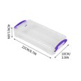 thumbnail image 1 of Pencil Case Plastic Box Thickened Transparent Double Ear Buckle Tool Storage Box 22*10*4cm Pencil Case with Supplies for Art Stationery Organization, 1 of 2