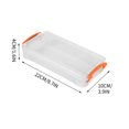 thumbnail image 1 of Pencil Case Plastic Box Thickened Transparent Double Ear Buckle Tool Storage Box 22*10*4cm Pencil Case with Supplies for Art Stationery Organization, 1 of 2