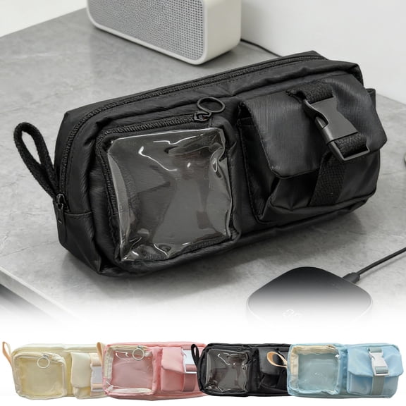 Pencil Case Pouch Versatile Portable Stationery Organizer Pencil Case for Adults Gifts for Men Women