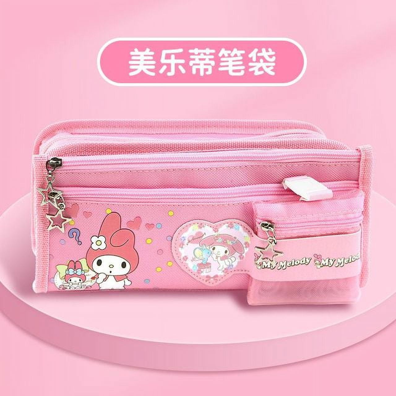 Pencil Case Sanrio Anime Cartoon Series Cinnamoroll Mymelody Kuromi Cute  Fashion Large Capacity Pen Pouch Stationery Case Gifts 