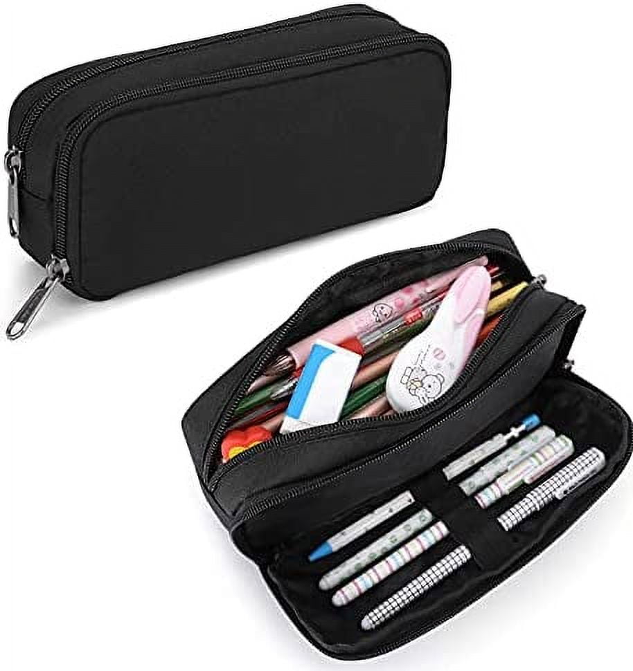 Pencil Case for School Students Girls Boys Large Capacity Adult Pen Maker  Pencil Pouch Office Organizer Simple Durable Multifunctional Pencil Bag