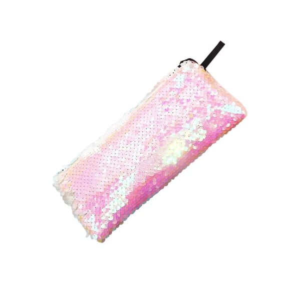 Pencil Case Sequin Design Large Capacity Portable Storage for Collage Home Travel Workers