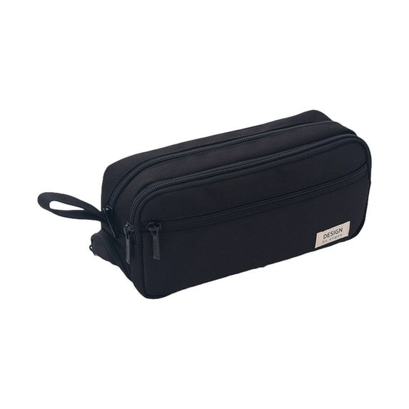 Pencil Case Set, Tyeign Pencil Case for office Supplies Large Initial Pencil Pouch with Zipper Cute Pencil Bag for Supplies Aesthetic Pen Case Box for teens Teen mans Adults Pen Bag Black2