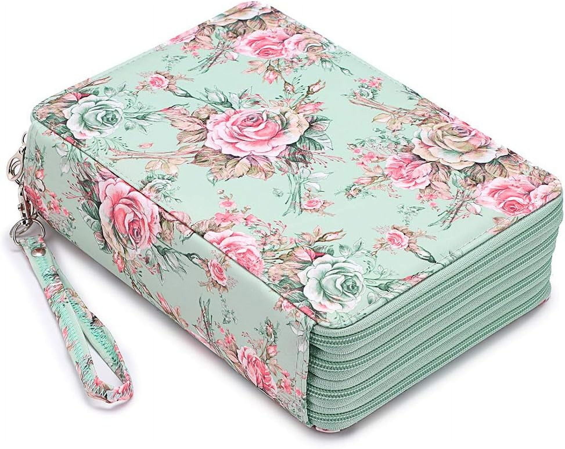 Pencil Case Storage Box, Can Store Colored Pencils, Gel Pens, Marker Pens, Brushes, Large Capacity Stationery Pencil Bag for Students Painting Storage Bag Art Supplies Pen Curtain 160 Hole