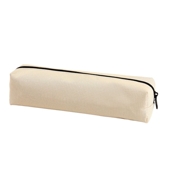 Pencil Case with Zipper, Large Pencil Pouch, Canvas Pencil Bag for Pens and Writing Supplies, Portable Pencil Holder Organizer with Smooth Easy-Clean Surface, Big Capacity Storage Pouch