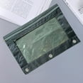 thumbnail image 1 of Pencil Case Zipper Pouch | Transparent PVC Storage Bag | 3-Hole Binder Compatible | Large Capacity | Detachable Folder | Double Compartment | 25 x 18 cm | Metal Zipper | Stationery Organizer, 1 of 5
