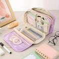 thumbnail image 1 of Pencil Case, Zippered Organizer Pouch, Large Capacity Storage, Wide Opening for Easy Access, Versatile Use for Daily Essentials, 1 of 8