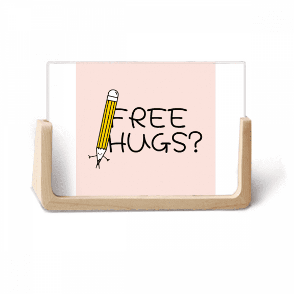 Pencil Display Free Writing Photo Wooden Photo Frame Tabletop Display