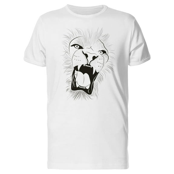 Pencil Drawing Of A Lion T-Shirt Men -Image by Shutterstock, Male Large
