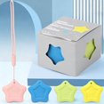 thumbnail image 1 of Pencil Erasers Minimal Debris Eraser Office Supplies Erasers Bulk Star Shape Secure Eraser Set 4-Pack with Lanyard for Teens Home by Xuniizn, 1 of 8