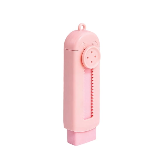 Pencil Erasers, Sliding Retractable Rubber Eraser with Plastic Sleeve, Push Pull Large Erasers for Elementary Middle Schoo1 Stvdents Klds Office Supplies