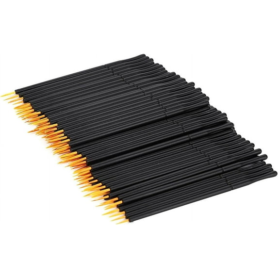 Pencil Eye Liner Brush Thin 100pcs Disposable Eyeliner Brush Hard Eyeliner Liquid Brush Eye Shadow Brush Makeup Tool