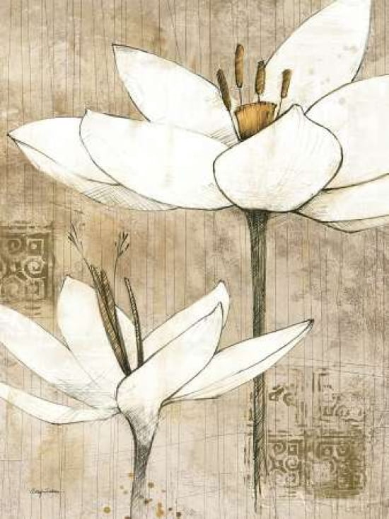 Pencil Floral I Canvas Art - Avery Tillmon (18 x 24)
