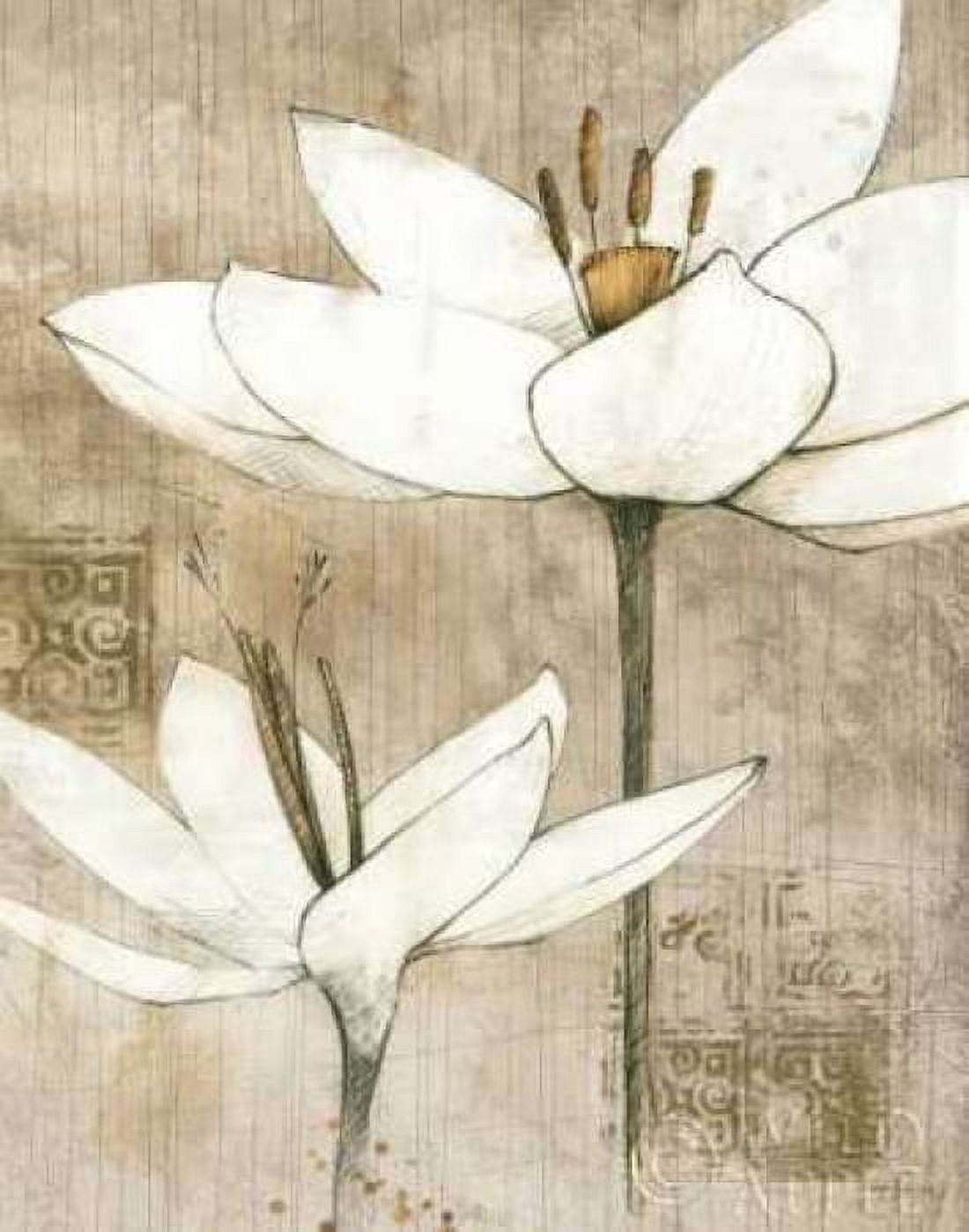 Pencil Florals I Canvas Art - Avery Tillmon (22 x 28)
