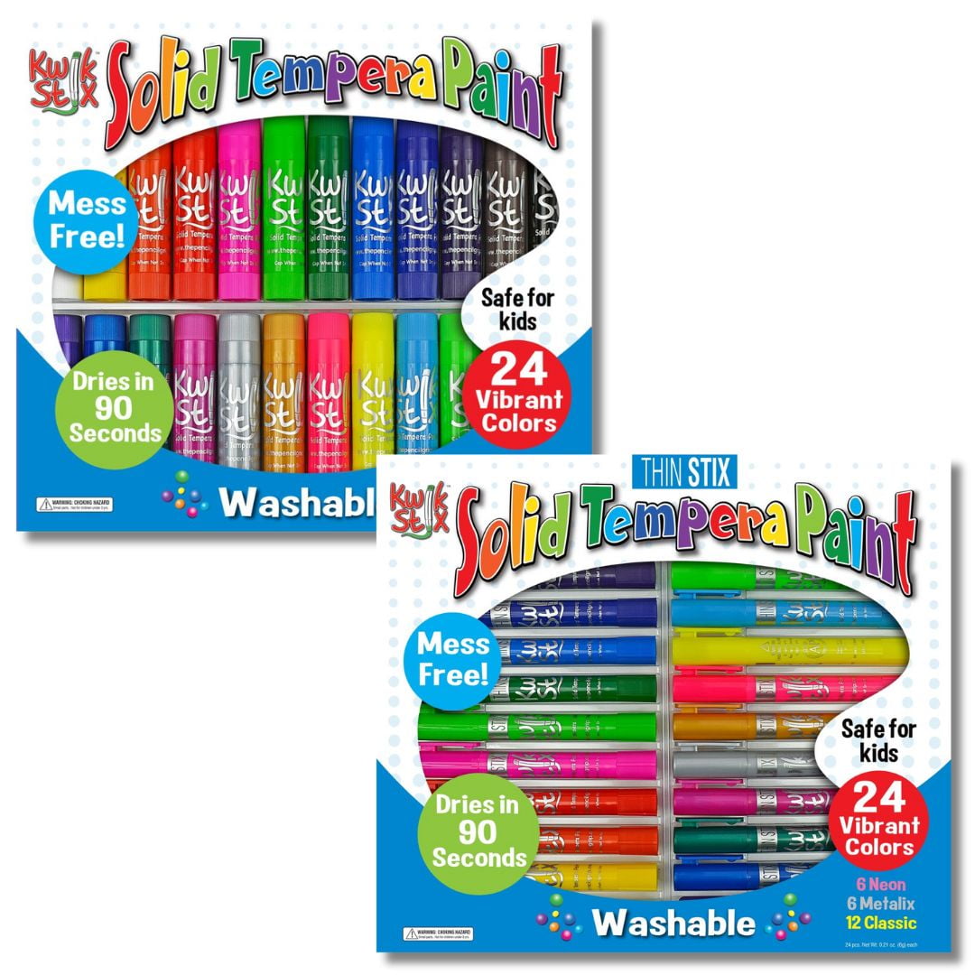 The Pencil Grip Kwik Stix Solid Tempera Paint Earth Tones 6 Per Pack 3 Packs Tpg676 3