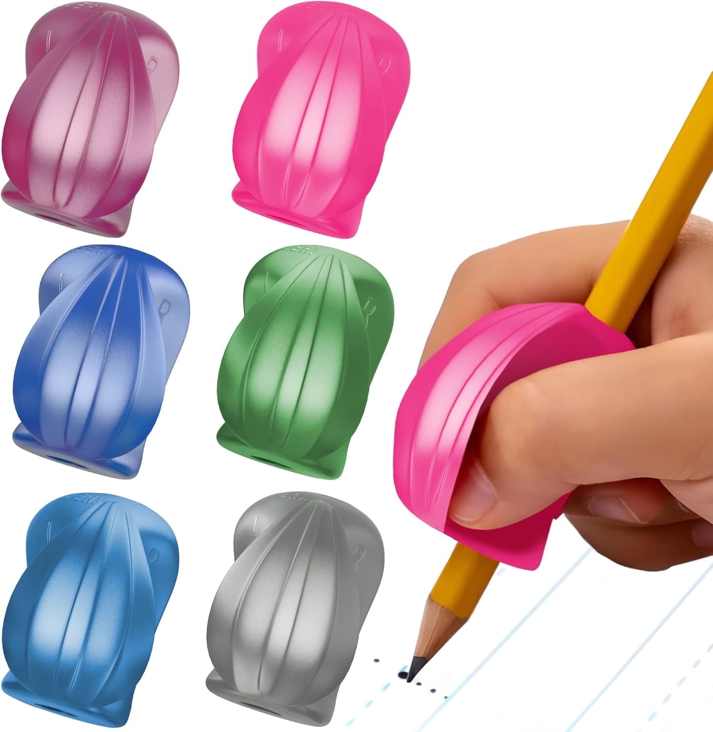The Pencil Grip Pencil Grips The Crossover Grip Metallic Ergonomic the-pencil-grip-pencil-grips-the-crossover-grip-metallic-ergonomic