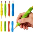 thumbnail image 1 of Pencil Grips,4-Pack Textured Silicone Sleeves for Mechanical Pencils,Pen Grips for Adults Handwriting,Sensory Fidget ADHD Tool,Quiet Fidget Tools for Focus, Anxiety Relief, 1 of 8
