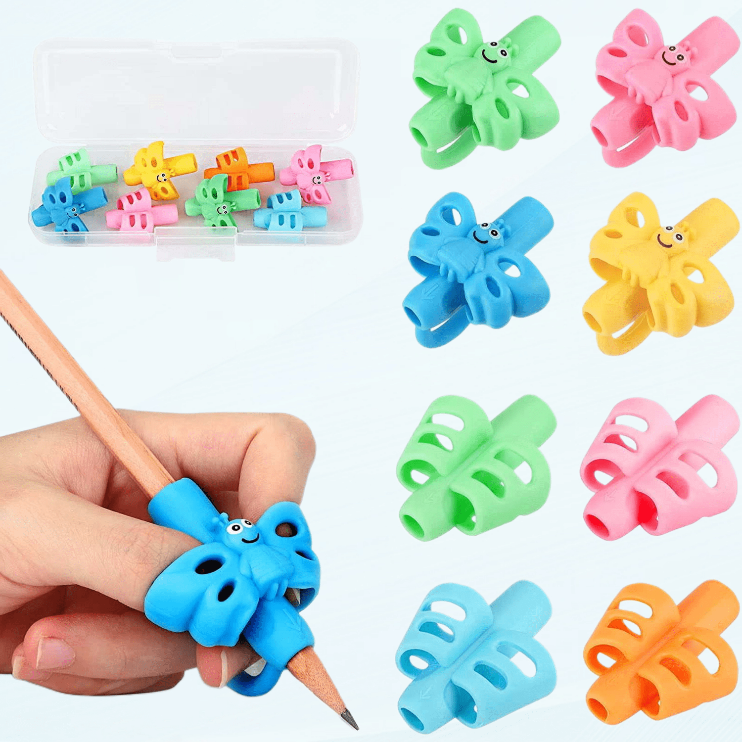 Pencil Grips for Kids Handwriting, Pencil Grip for Toddlers 24 Years, Pencil Helper for Kids