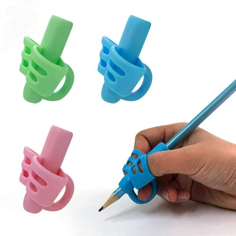 Pencil grips for Kids handwriting, Pencils holder for toddlers 2-4 years,  Writing aid grip tools for preschoolers to learning to write(3 PACK)