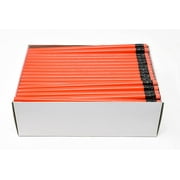 Pencil Guy Blank Neon Round Pencils Neon Red, Pack of 144 Wood Pencils