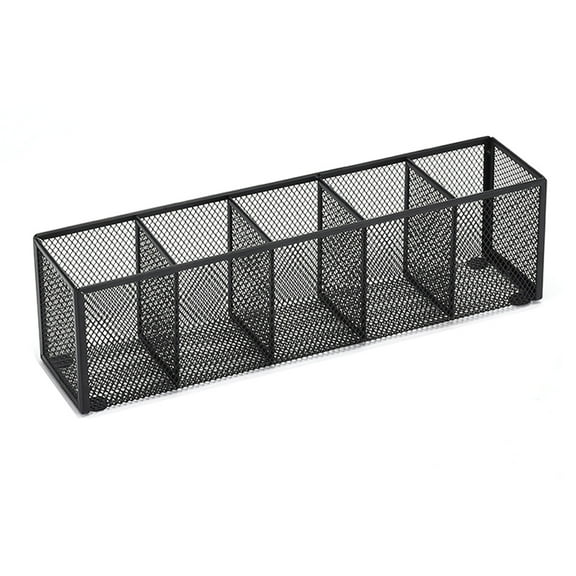 Pencil Holder, Black Mesh Pen Organizer Storage Basket, Cubicle Desk, Makeup Brush Holders, Offices, 34*9.5*8cm