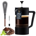 thumbnail image 1 of AGCAN French Press Coffee Maker, 1000ml/34 fl oz Thickened Glass Coffee Press, Heat Resistant French Press Cup for Kitchen Camping Travel, Gifts, Bar, 1 of 9