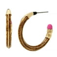thumbnail image 1 of Betsey Johnson Pencil Hoop Earrings, 1 of 2
