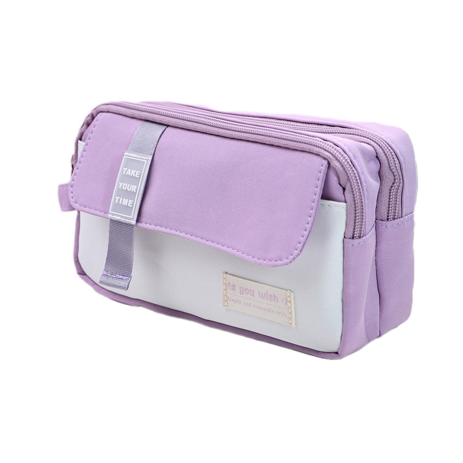Pencil Pen Case Bag, Large Pencil Pouch with Zipper, Portable Stationery Bag Makeup Bag, Pencil Bag Box for Home Office, Trend Work Pencil Pouch