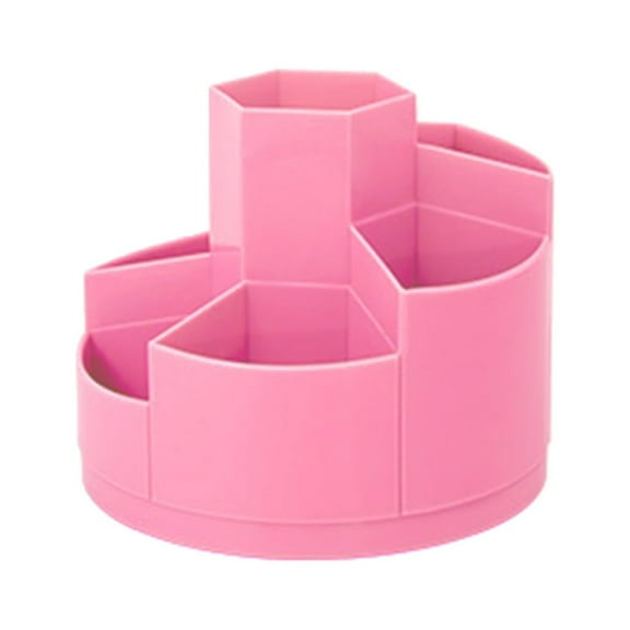 Pencil Pen Holder Spinning Pencil Pen Desk Container 7 Slots Cute Pencil Pot